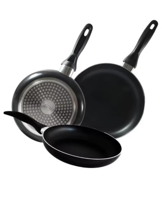 Juego de sartenes (16/20/24cm) San Ignacio Navy Black antiadherentes en aluminio por 17,42€