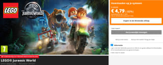 LEGO Jurassic World (Nintendo Switch) voor €4,79 in de Nintendo eShop