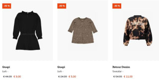 Tot 80% korting op merk kinderkleding van Flo, Retour Denim, Feetje en meer bij Happybee