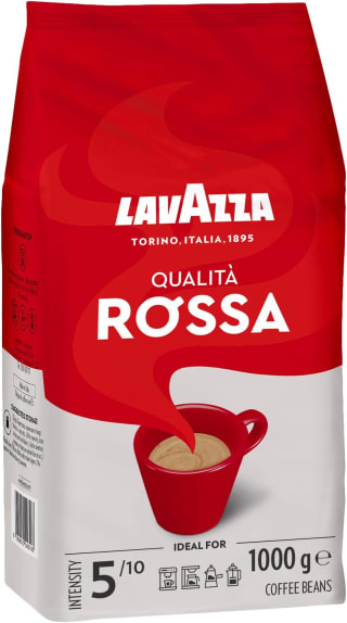 1Kg Lavazza, Qualità Rossa, Café en Grano Natural por 6,61€