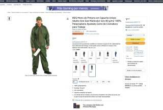 REIS Mono de Pintura con Capucha Unisex Adulto Multicolor Gris 40 g/m2 100% Polipropileno Ajustado Cierre de Cremallera para Trabajo por solo 1,66€