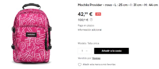 Mochila Eastpak Provider 33L por 42.99€