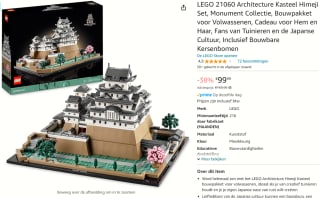 LEGO Architecture Kasteel Himeji voor €99,99 bij Amazon