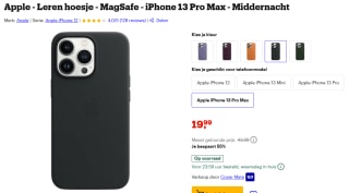 Apple - Leren hoesje - MagSafe - iPhone 13 Pro Max - Middernacht voor €19,99 bij Bol