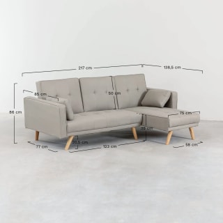 Sofá Cama Chaise Longue 4 plazas por 289,95€