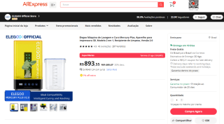 Máquina de lavagem de Impressora 3D - R$ 893,55