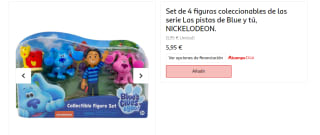 Set de 4 figuras coleccionables de las serie Las pistas de Blue y tú por 5,95€