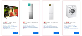 Ahórrate el IVA 21% en electrodomésticos y productos de electrónica en Carrefour