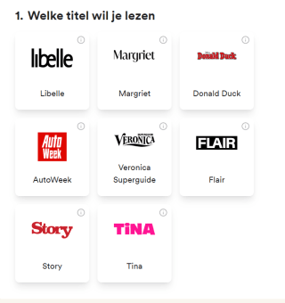 Één magazine naar keuze voor maar 0,50