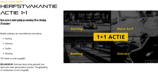 1+1 gratis op activiteiten bij Area53 Mortsel