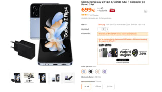 Móvil Samsung Galaxy Z Flip4 de 8GB/128GB + Cargador + Reloj Watch 5 por 699€