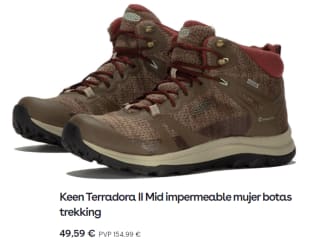 Botas de trekking para Mujer Keen Terradora II Mid por 49.59€