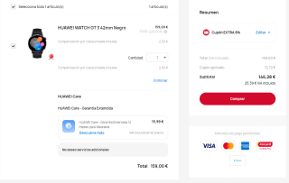Reloj inteligente Huawei Watch GT 3 42mm por 146,28€