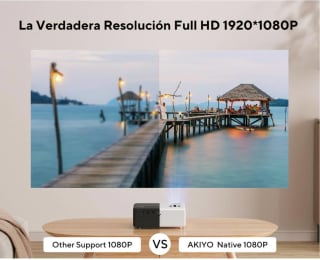 Proyector 4K WiFi Bluetooth 20000 lúmenes (Trípode Incluido) por 56,80€