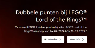2x zoveel LEGO® Insiders-punten bij elke LEGO® Lord of the Rings™ aankoop