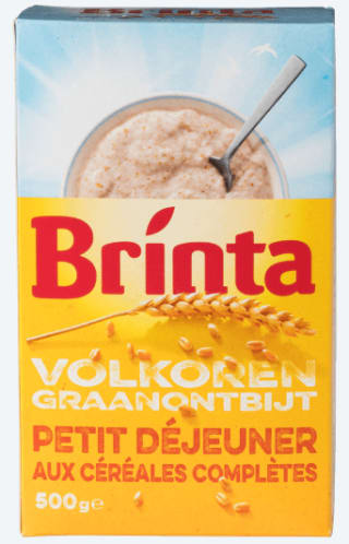 Brinta Volkoren graanontbijt 500g voor €1,39 bij de Aldi