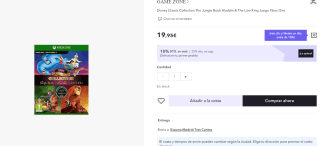 Disney Classic Aladdin,Lion King, Jungle Book Xbox por 14,96€