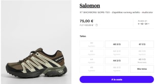 Zapatillas de Trekking de Hombre Salomon XT BACKBONE GTX por 75€