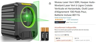 Niveau Laser Vert Huepar Auto-Nivelant à 25,99€