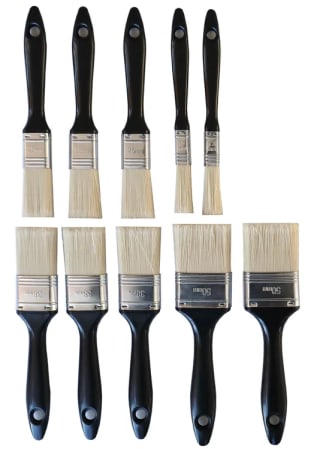 Kit de 10 brochas planas para pintura Herramientas esenciales por 3,49€