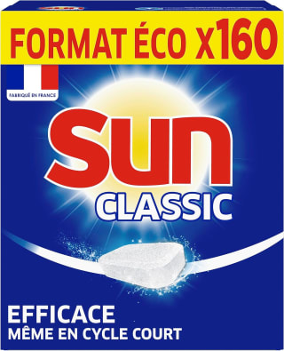 160 Sun vaatwastabletten voor €12,73