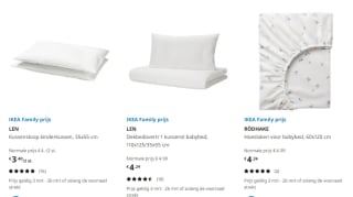 15% IKEA Family korting op geselecteerd bedtextiel bij IKEA