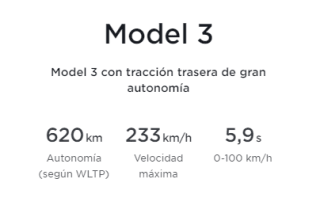 Coche Tesla Model 3 por 40.570€
