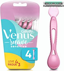 Aparelho de Depilar da Gillette Venus Suave com 4 uni - R$ 17,99