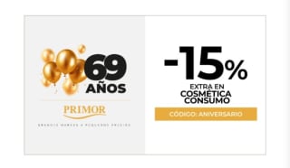 15% de Descuento Extra en Cosmética.