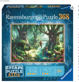 Puzle El Bosque Mágico de 368 piezas marca Ravensburger por 6,99€ (preventa)