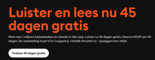 Probeer nu 45 dagen gratis Storytel