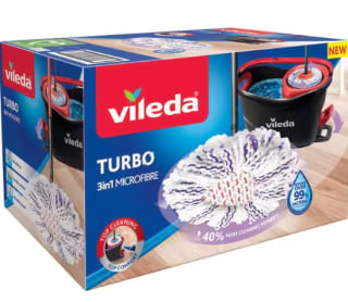 Vileda Sistema Turbo 3en1 Set de fregona giratoria y cubo con pedal por 30,59€ (cuenta nueva por 18,59€)