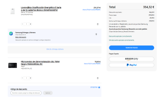 Samsung Lavavajillas Serie 6 de 13 cubiertos + Microondas 20L por 344,82€