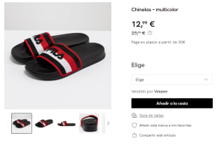 FILA - Chanclas Morro Bay Stripes por 12,99€