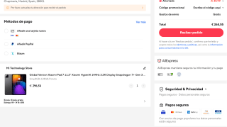 Global Version Xiaomi Pad 7 11.2'' Xiaomi HyperAI 144Hz 3.2K por solo 265,55€