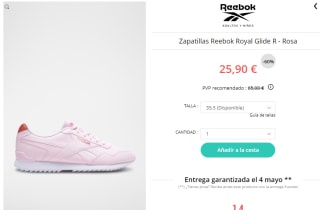 Zapatillas Reebok desde solo 11,50€ precios locos
