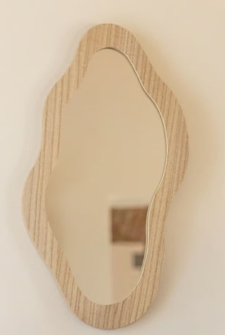 Wandspiegel in MDF Fido Natural voor €8,95 bij Sklum