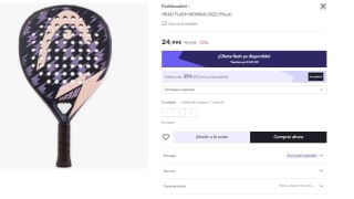 Pala de Padel para Mujer Head Flash Women 2022 por 18.74€