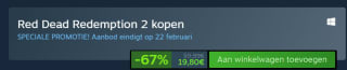 Red Dead Redemption 2 voor €19,80 bij Steam