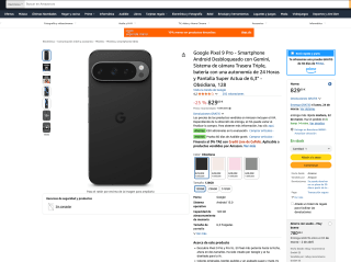 Google Pixel 9 Pro 128GB por solo 779€