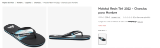 Chanclas Quiksilver y Roxy desde solo 4,19€ preciazos