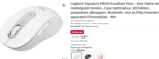 Logitech Signature M650 - Draadloze Muis voor €22,99 bij Amazon