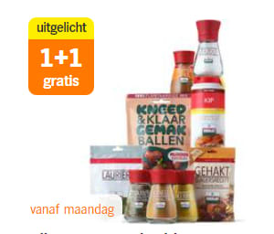 1+1 gratis Alle Verstegen kruiden en specerijen bij de AH