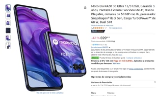 Motorola Razr 50 Ultra 12GB/512GB por 699€