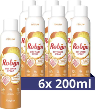 Robijn Dry wash spray Original - 6 x 200 ml voor €22,87 bij Bol
