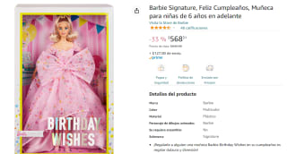 Barbie de Feliz Cumpleaños a $568 en Amazon