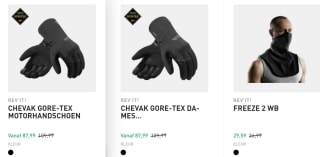 20% korting op REV'IT! items bij Mkcmoto