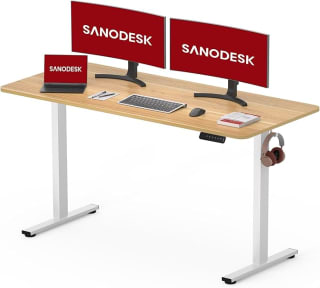 Sanodesk 120 x 60 cm Escritorio Elevable Eléctrico por 101,13€