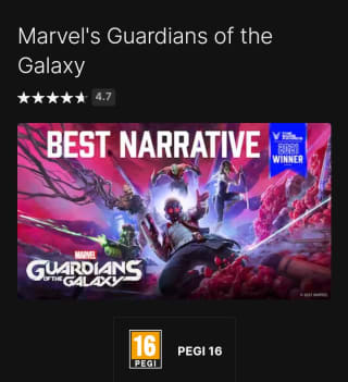 Gratis desde Epic games Marvel's Guardians of the Galaxy 4/01 17h