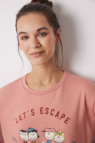 Pijama largo súper soft rosa Snoopy por solo 16,99€